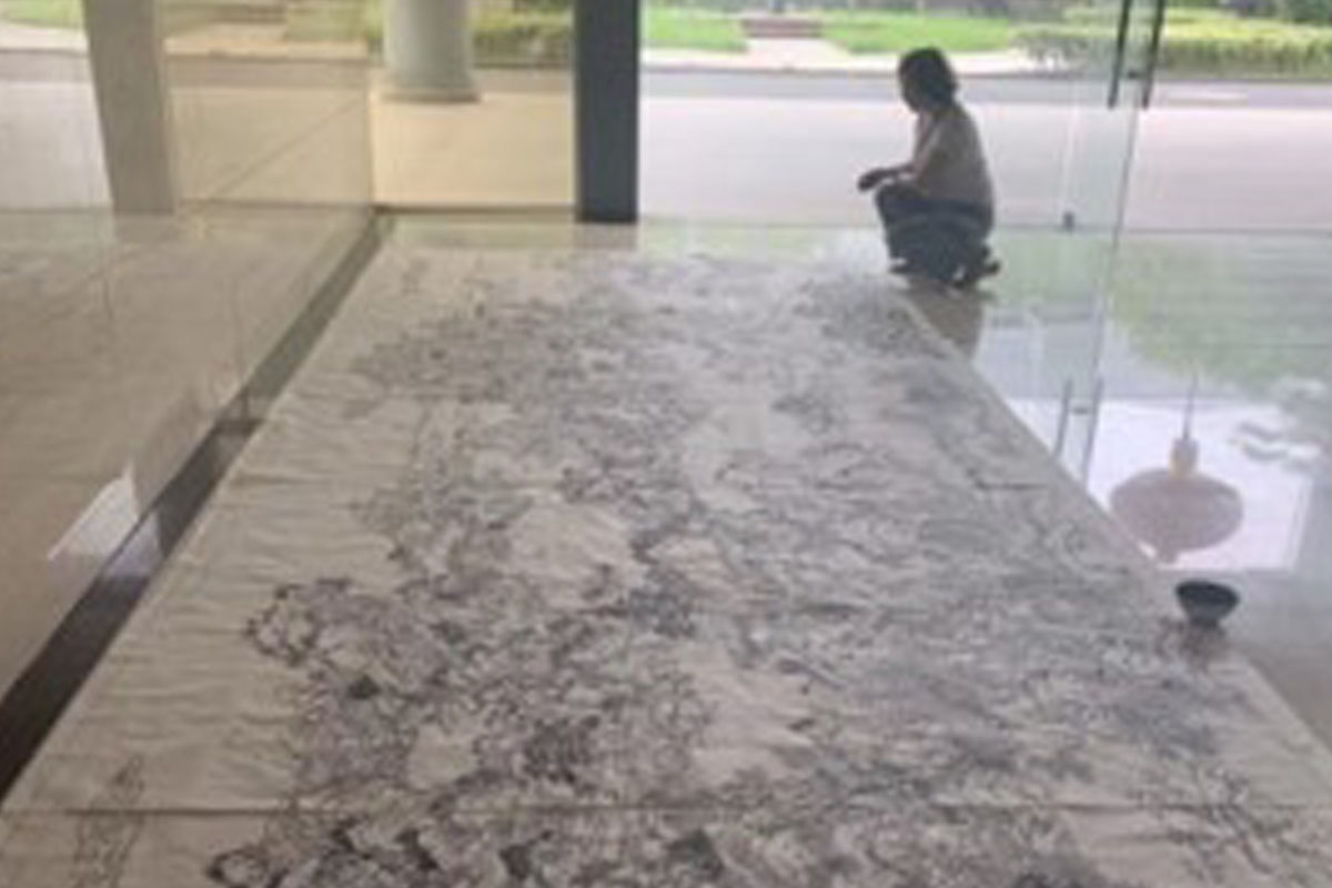 《輕歌漫舞不夜天》磨漆畫簡介